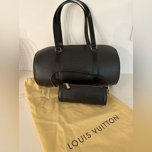 Louis Vuitton black tote bag